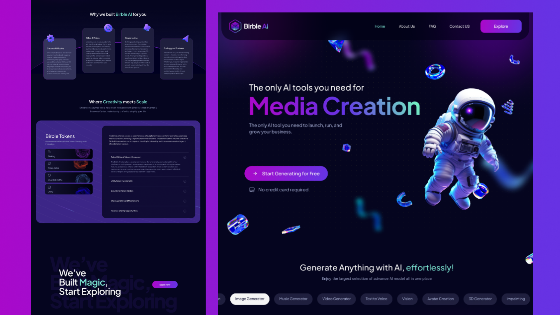 Example Redo branded business cards