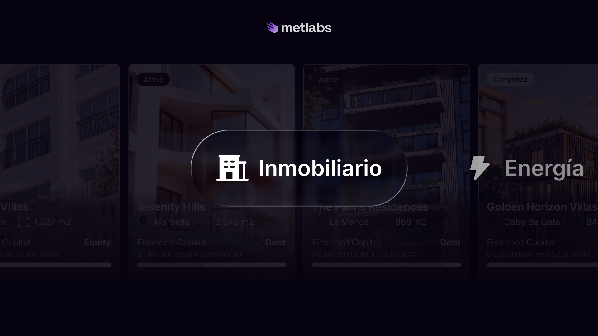 Gradient background with shades of purple and orange